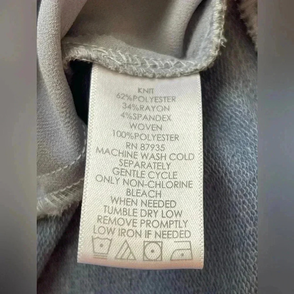 Logo by Lori Goldstein Lounge Ruffle Open Front Cardigan Sz M - Picture 6 of 6